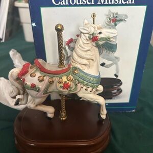 Carousel Musical Horse Figurine